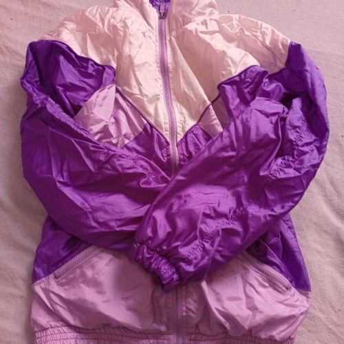 Vintage jacket like new, white and purple, size M
