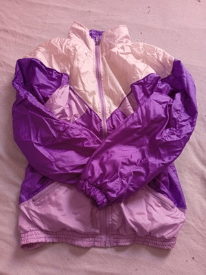 Vintage jacket like new, white and purple, size M