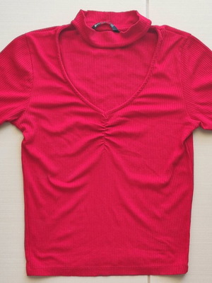 Stradivarius blouse red size XS like new