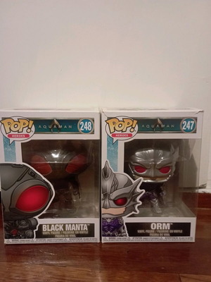 Funko Pop Black Manta και Orm από την ταινία Aquaman σαν καινούργιο
