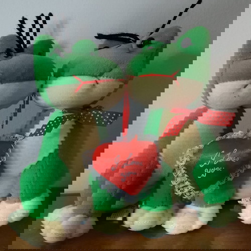 Λούτρινα βατραχάκια Αγίου Βαλεντίνου Ν.2 καινούργια, ενωμένα