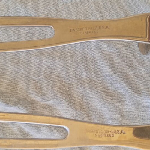 Army-Navy Retractors vintage pair stainless steel