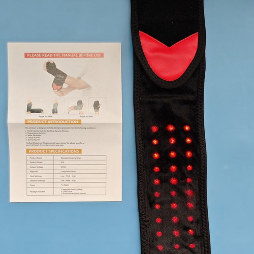 Wrist band with red light, 36 LEDs, 3 levels, new