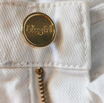 Blugirl Jean flare pants like new with gold details