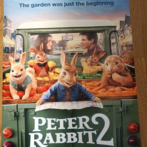 Peter Rabbit 2 giant poster like new