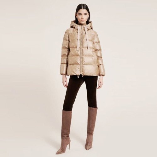 Luisa Spagnoli women's puffer jacket like new, beige, size S-M