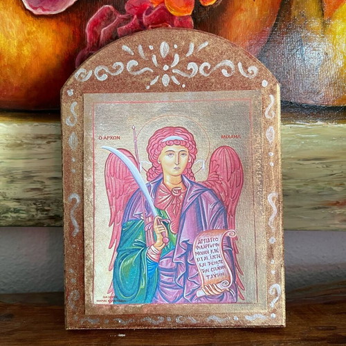 Archangel Michael image new, print copy 15x11cm