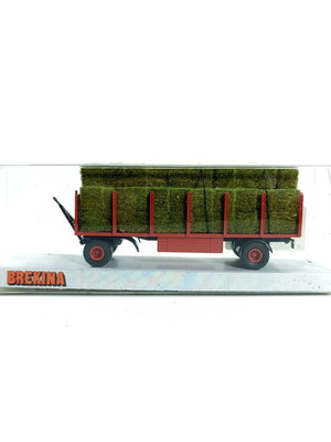 Brekina HO 1:87 Stake Trailer with Hay Load like new, Circus Krone