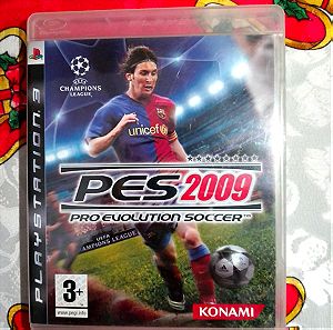 PES 2009 PS3 σε πολύ καλή κατάσταση με το βιβλιαράκι του.