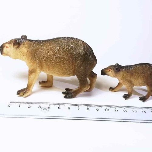 Plastic capibara figure toy used, pack of two