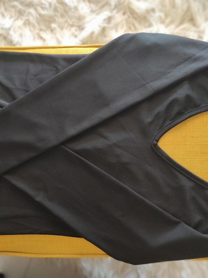 Black blouse new with back design, slim fit size M