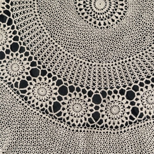 Round Ergocheiro table linen, new, 96 cm diameter