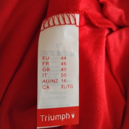 Triumph women's blouse new, red, size 44