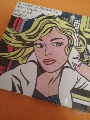 Pop art canvas print M-Maybe by Roy Lichtenstein like new
