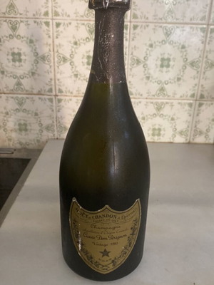 Don Perignon 1983 champagne bottle, collectible