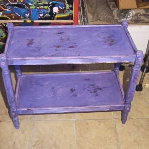 Handpainted wooden tables and chairs like new, unique pieces