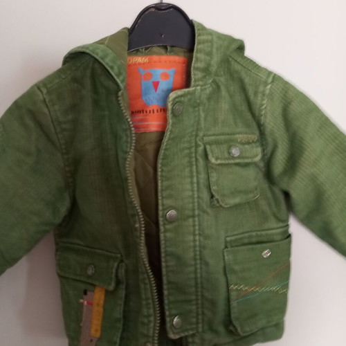Dpam green boys' jacket, size 92 cm, age 2 years