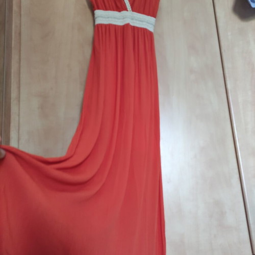 Paranoia long dress coral color size medium like new