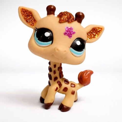 Littlest Petshop giraffe used, Hasbro
