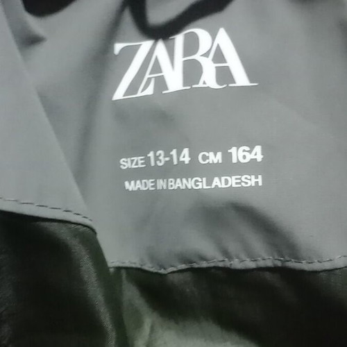 Zara forest green jacket size 13-14 like new for kids and teens