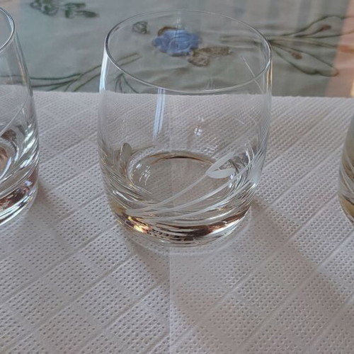 Bohemia Glass whiskey glasses set of 3 crystal