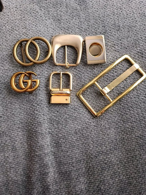 Belt buckles and clasps used, set
