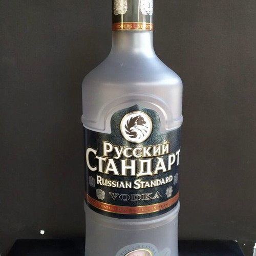 Rusky Standard Vodka used promotional plastic bottle