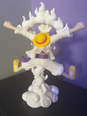 3D Printed Φιγούρα One Piece Monkey D. Luffy Gear 5 σε καρτουνίστικο στυλ