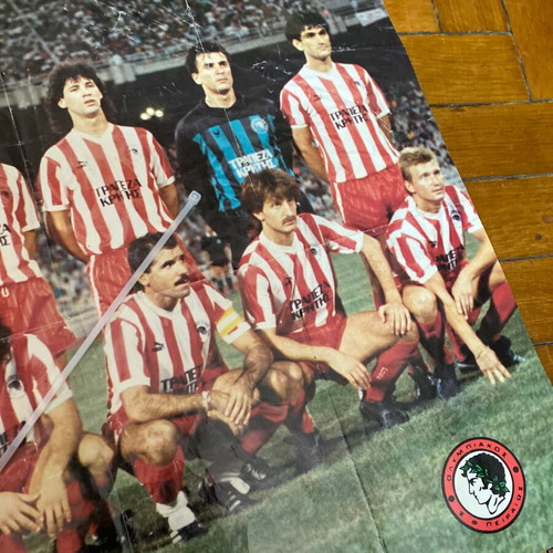 AEK-Olympiakos Giant Poster 1988-89, original