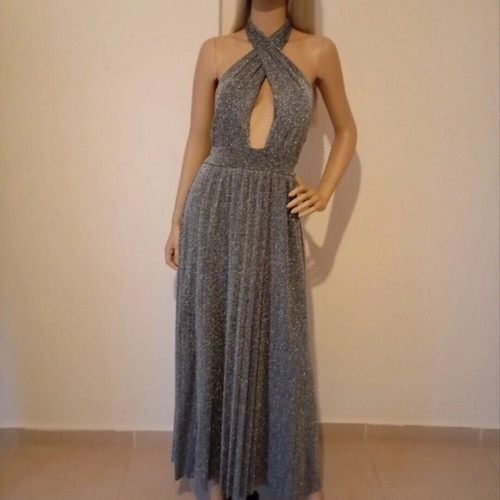 Dress new silver glitter, one size, versatile bust tie