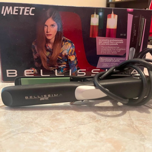 Bellissima Imetec Hair Straightener B1150 like new, ceramic and jade