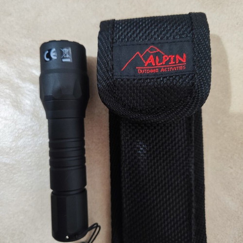 Alpin flashlight 180lm with case like new
