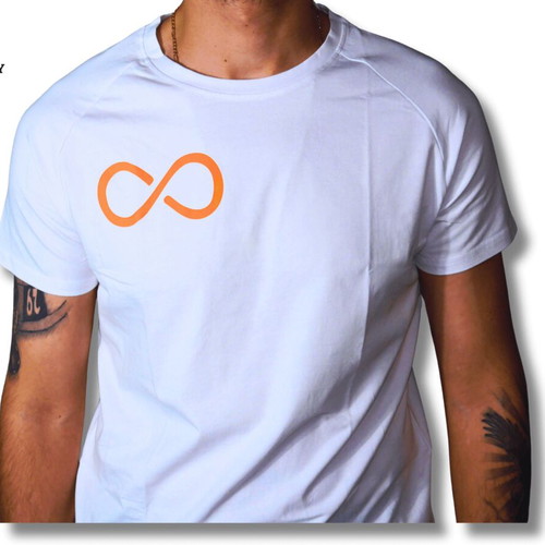 Legendary T-shirt Infinity white cotton-spandex, size L, new
