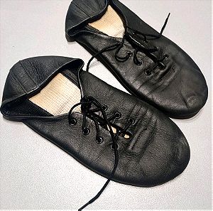Δερμάτινα παπούτσια χορού με κορδόνι