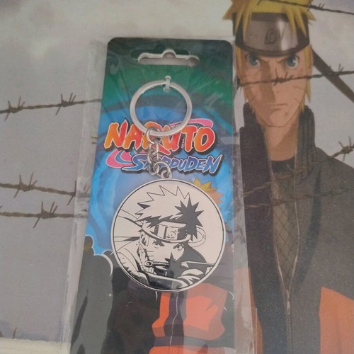 Naruto keychain new, gray