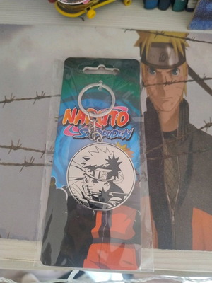 Naruto keychain new, gray