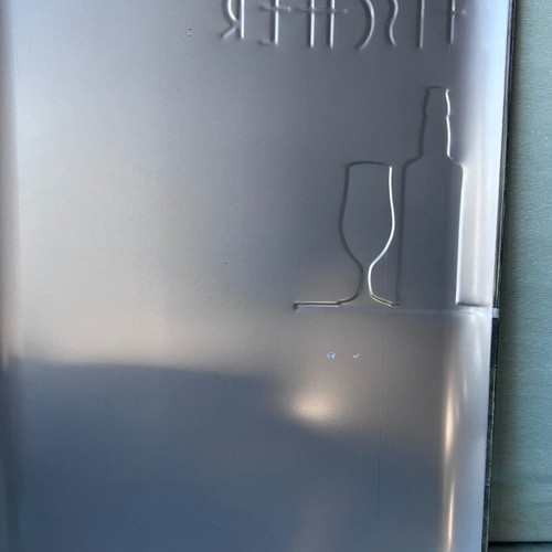 Metal Fischer Advertising Sign like new, 40x31 cm
