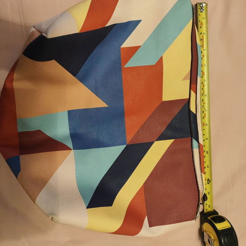 Parfois crossbody bag, colorful geometric pattern