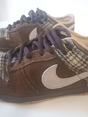Nike SB Dunk Low Pro Tweed refurbished sneakers size 43 beige brown