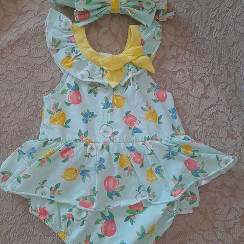 Mayoral romper new for 4-6 months with headband