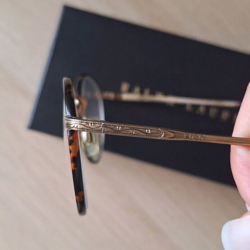 Ralph Lauren glasses like new, vintage rare design, brown and gold