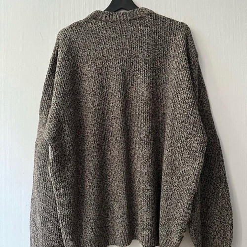Vintage oversized wool sweater like new, beige and brown, size L