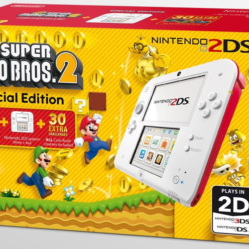 Nintendo 2DS console New Super Mario Bros. 2 Special Edition used, boxed
