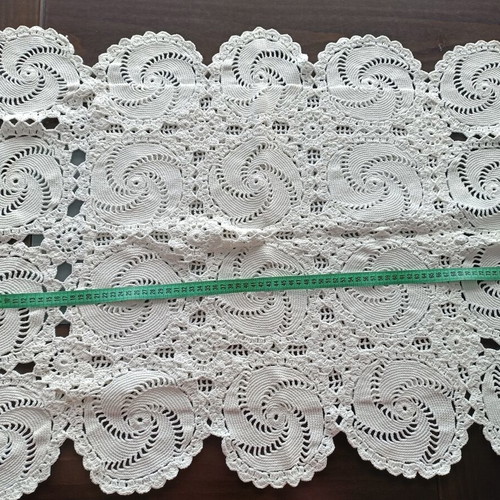 Handmade vintage trousseau set of 5 pieces, like new, crochet cotton