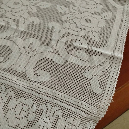 Handmade knitted table runner new, length 1 meter, width 45 cm