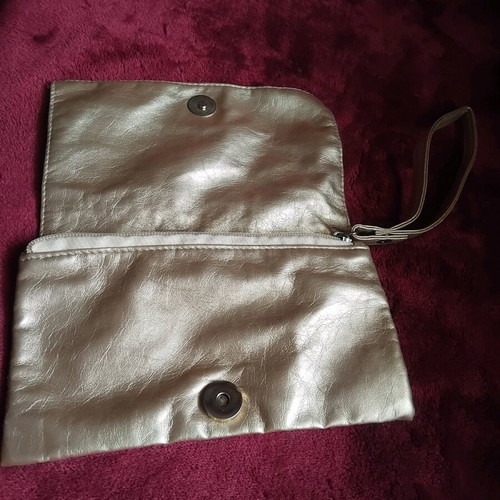 Gold glitter evening bag new, handheld