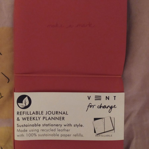Vent A5 Weekly Planner New, Recycled Leather and Sustainable Paper