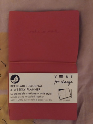 Vent A5 Weekly Planner New, Recycled Leather and Sustainable Paper