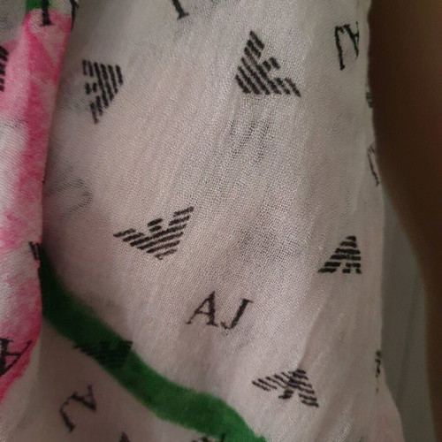 Armani Jeans beach scarf or pareo used, 100% viscose