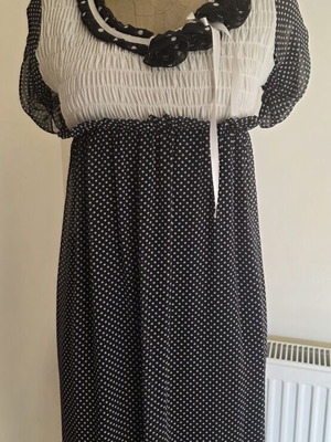 Summer midi dress black and white, new with tags